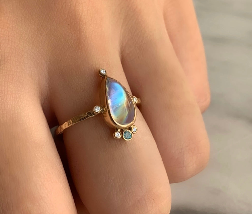 Rainbow Moonstone: An Engagement Ring Guide to a Unique and One of a Kind Stone
