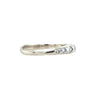 14k Freeform River Band With Brilliant & Rosecut Diamonds Ring In White Gold