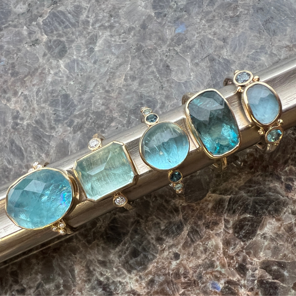Aquamarine Gemstone Rings Make a Meaningful Gift for Beach-Loving Babes