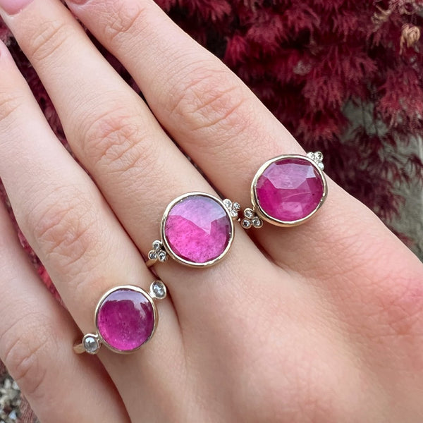 Rail Ring - Pink Agate – Arthur & Livingston