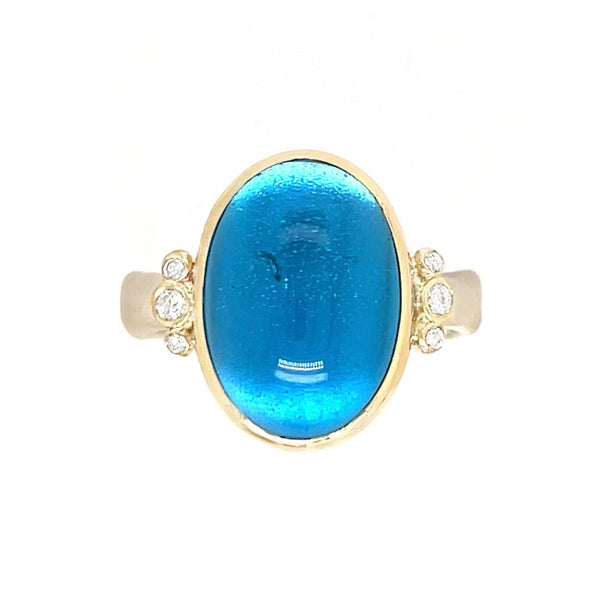 Handmade London Blue Topaz Ring by Emily Amey