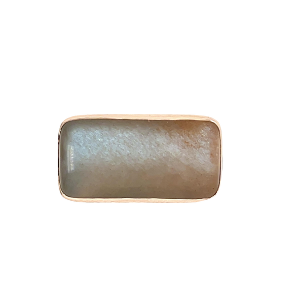 peach moonstone ring
