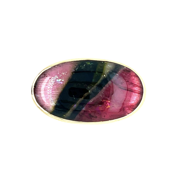 Handmade watermelon tourmaline ring Emily Amey