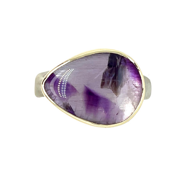 handamde atomic amethyst ring by emily amey