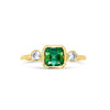 handmade green tourmaline asscher cut ring Emily Amey