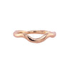 14k Simple Halo Band In Rose Gold
