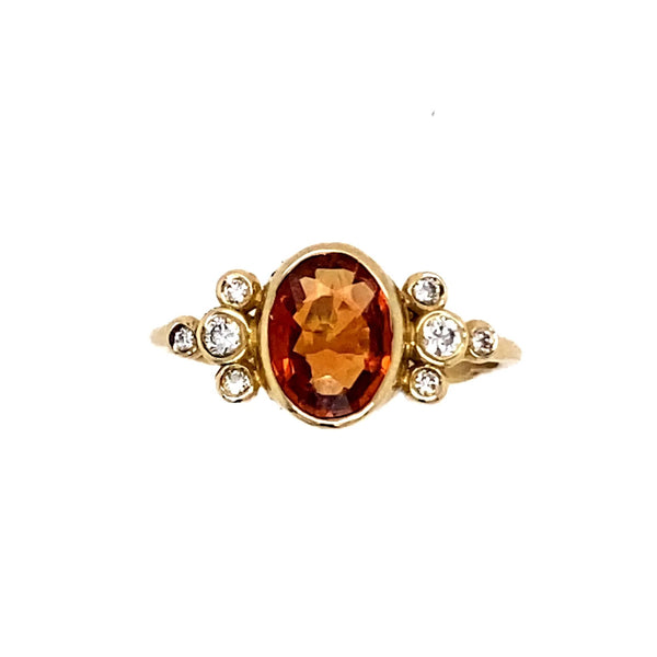 Orange Kyanite Ring 925 Sterling Silver Natural Gemstone Handmade Jewelry  Rings For Girls at Rs 1399 | Silver Gemstone Ring in Jaipur | ID:  2849118404448