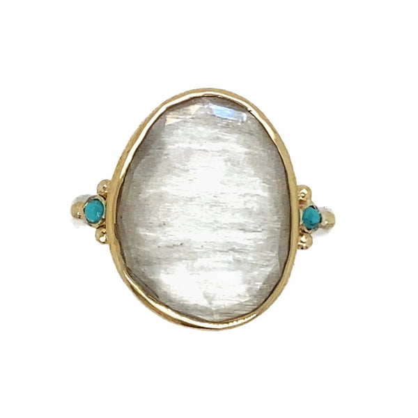 Large Turquoise Ring Sterling Silver – Boho Magic Jewelry