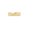 14k European Domed 6mm Band In Yellow Gold