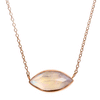 14K ROSE GOLD MARQUIS MOONSTONE - Emily Amey Handmade one of a kind jewelry Hudson Valley New York.