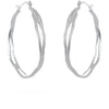 SS FREEFORM HOOPS - Emily Amey Handmade one of a kind jewelry Hudson Valley New York.