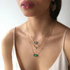 14K BUBBLES WITH DIAMOND NECKLACE - Emily Amey Handmade one of a kind jewelry Hudson Valley New York.