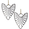 HEART RIBS EARRINGS - Emily Amey Handmade one of a kind jewelry Hudson Valley New York.