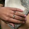 14k Purple Montana Sapphire With Diamonds Ring