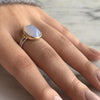 14k Chalcedony Sugarloaf ring