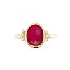 14k And Ss Ruby And Diamond Ring